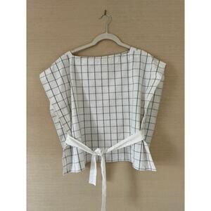 Tibi New York Windowpane Top – Size XS